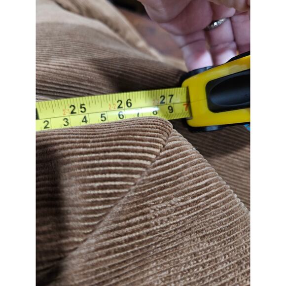 Vintage Lands' End Men Corduroy Blazer Sports Jacket Size 46 L Cotton Tan Brown - Picture 12 of 12